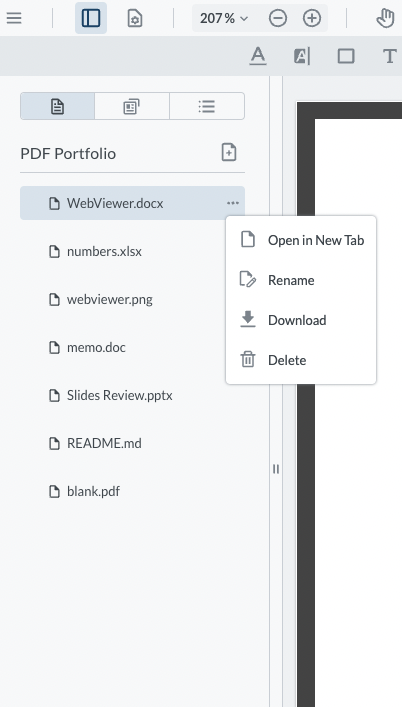 portfolio-context-menu