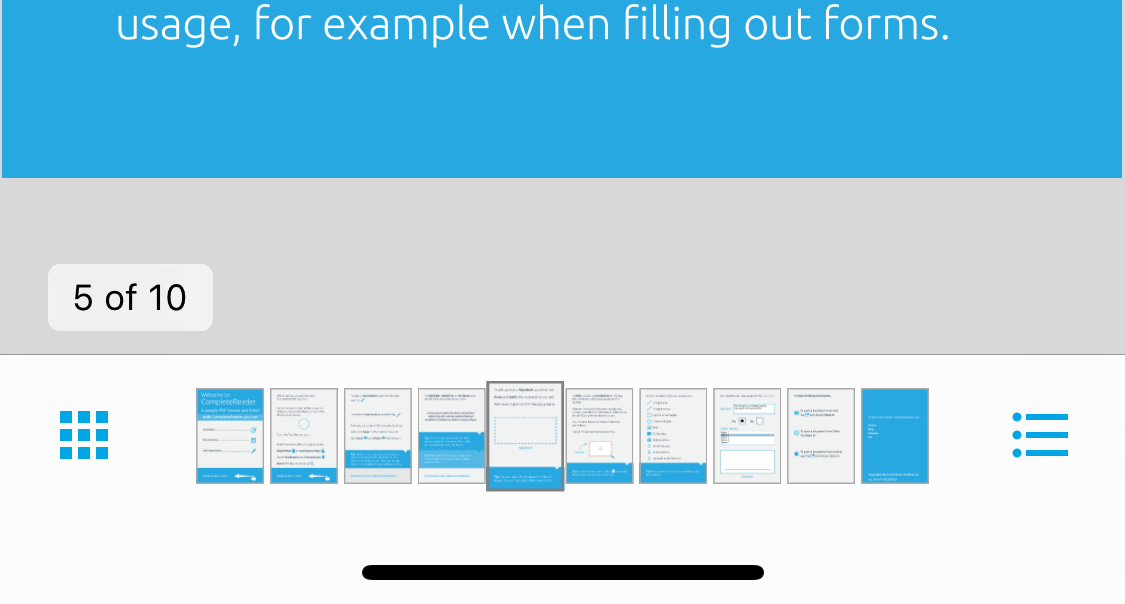 Thumbnail slider appearance
